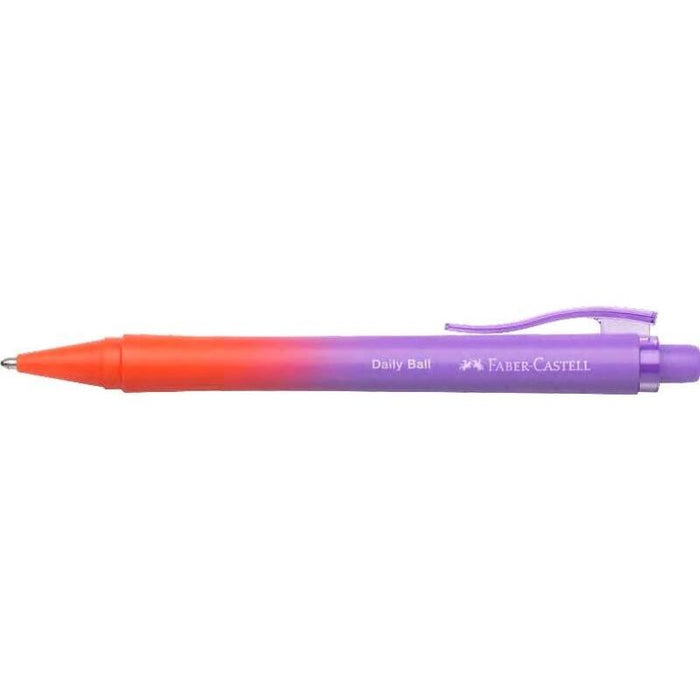 Pack De 10 Unidades Faber-Castell Daily Ball Flow Edition Punchy Melon Boligrafo Retractil Xb - Atractivo Diseño -