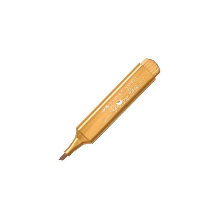Pack De 10 Unidades Faber - Castell Marcador Textliner 46 Metálico Oro