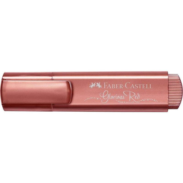Pack De 10 Unidades Faber-Castell Textliner 46 Metallic Marcador Fluorescente - Punta Biselada - Trazo Entre 1mm Y 5mm