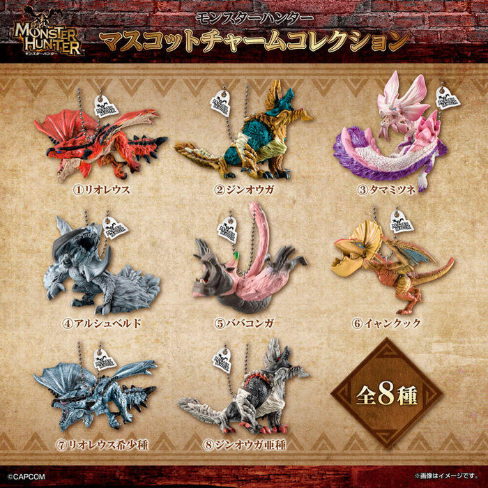 Pack De 10 Unidades - Figura Sorpresa Mascot Charm Collection Monster Hunter 4cm Surtido
