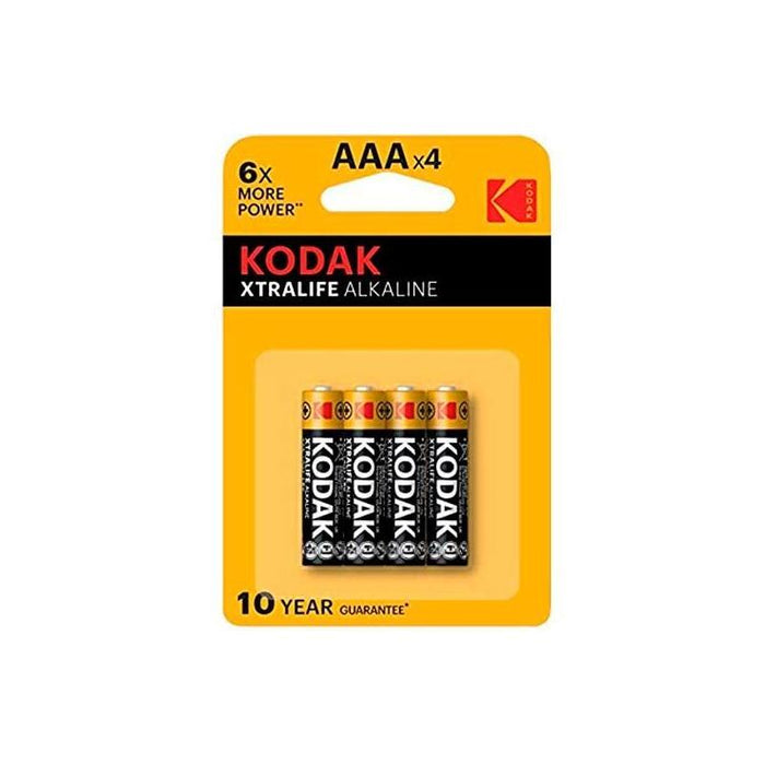 Pack De 10 Unidades Kodak Pilas Extralife Alcalina 4ud Lr03 Aaa Blister