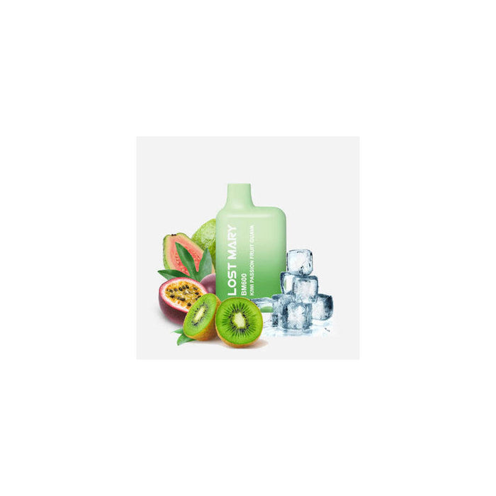 Pack De 10 Unidades Lost Mary Bm600 2% Kiwi Passion Fruit Guava
