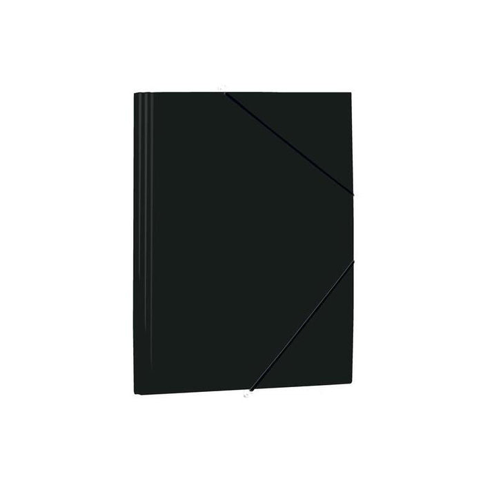 Pack De 10 Unidades Mariola Carpeta Con Gomas Y Solapas Folio Polipropileno 450 Micras Negro