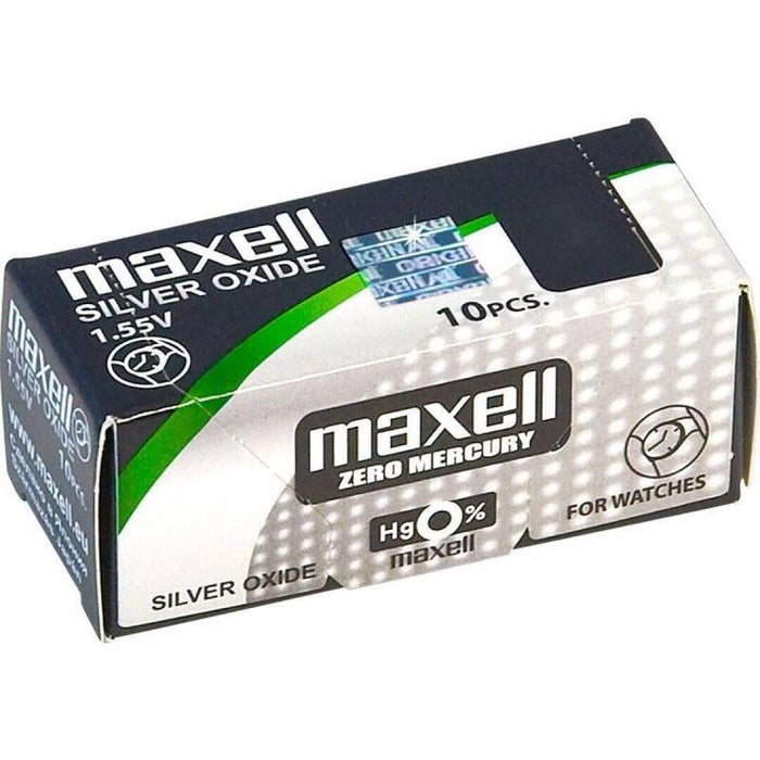 Pack De 10 Unidades Maxell Pila Oxido Plata (357) Sr44w Blister*1 10 Pilas