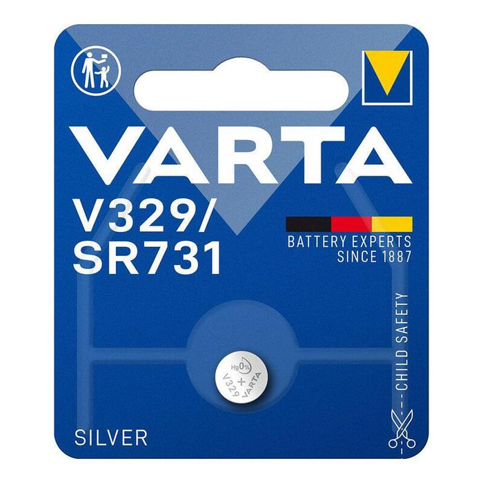 Pack De 10 Unidades - Micro Pila De Botón Silver Sr731 - V329 1,55 V Ø7,9 X 3,1 Mm, Blister