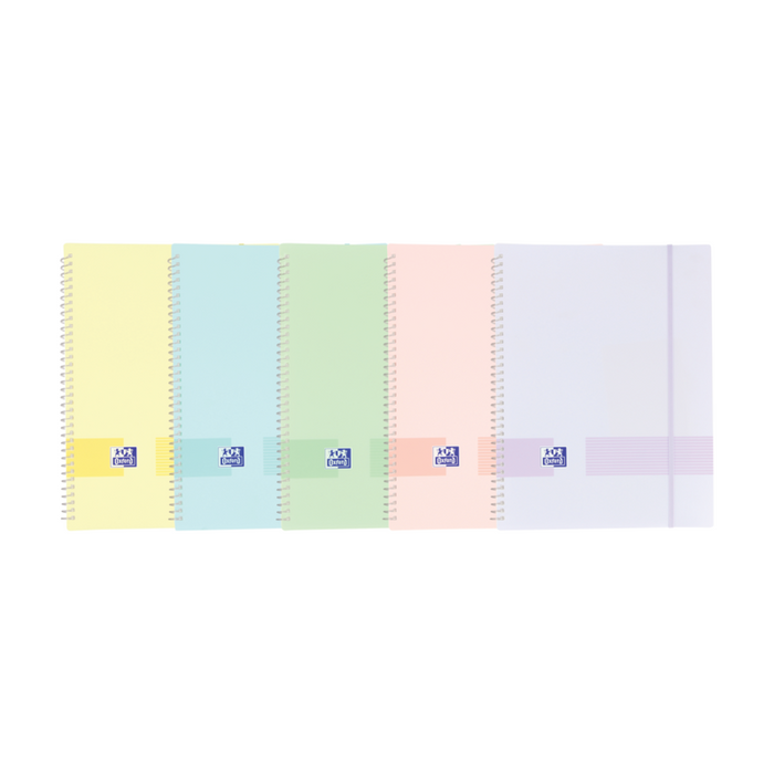 Pack De 10 Unidades Oxford Live & Go A4 Carpeta De Fundas - Tapa De Plastico Opaco - Espiral 30 Fundas - Colores
