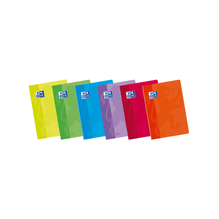 Pack De 10 Unidades Oxford School Classic A5+ Libreta Grapada - Tapa Blanda - Pauta 3.5 (Ancha) - Margen De 48 Hojas -