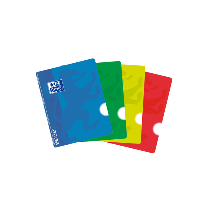 Pack De 10 Unidades Oxford School Classic Openflex A5 - Tapa De Plastico - Libreta Grapada - Liso - 48 Hojas - Colores