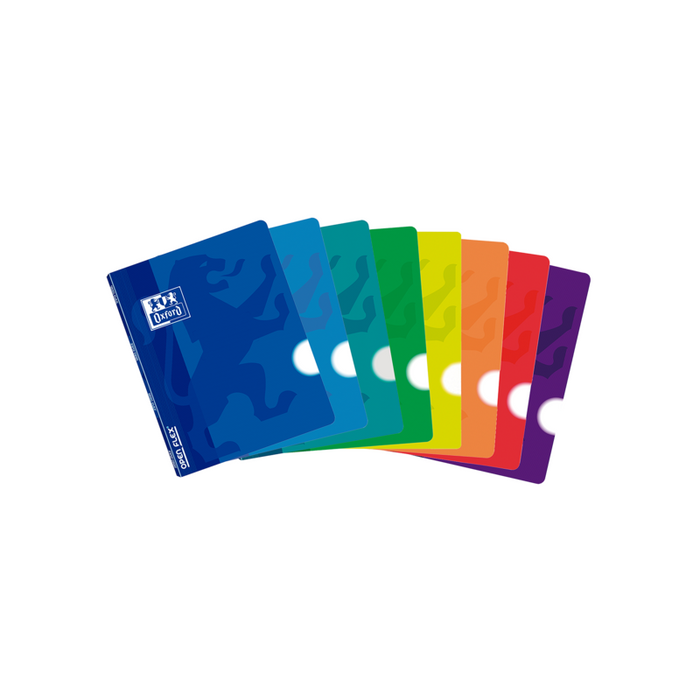 Pack De 10 Unidades Oxford School Openflex A4 Libreta Grapada - Tapa De Plastico Resistente - 48 Hojas Lisas - Formato
