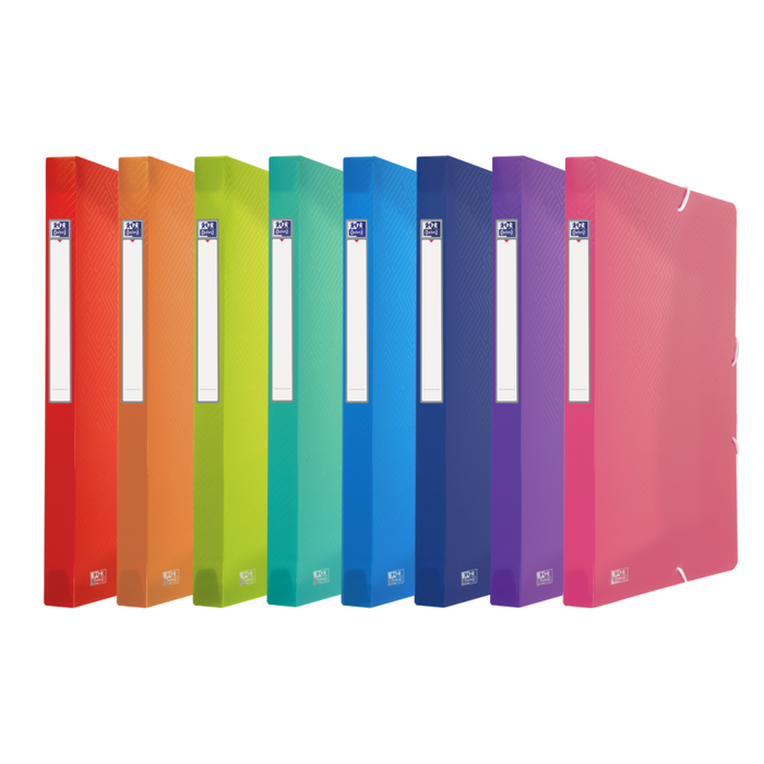 Pack De 10 Unidades Oxford Urban A4 Carpeta De Proyectos - Tapa De Plastico Translucido - 3 Solapas Fijas - Lomo De