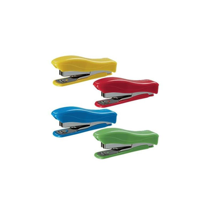Pack De 10 Unidades Petrus 200 Liliput Grapadora + 1 Caja Grapas 23/6-200 - Hasta 12 Hojas - Grapas 23/6 - Grapado Cerrado Y Clavado - Colores Surtidos