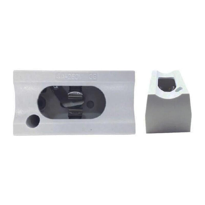 Pack De 10 Unidades - Portalámparas Linestra, Modelo S14s, Blanco, 1 Contacto, 6,5 X 3,5 X 3,4 Cm