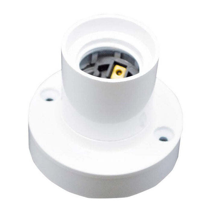Pack De 10 Unidades - Portalámparas Superficie E27 4a 250 V~ Blanco Ø67 X 57 Mm