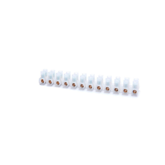 Pack De 10 Unidades - Regleta De Conexión 12 Polos 2,5 Mm² Natural