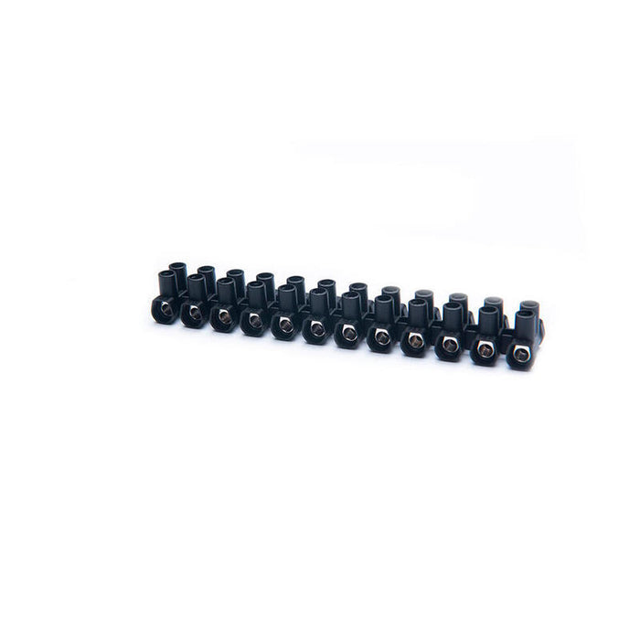 Pack De 10 Unidades - Regleta De Conexión 12 Polos 2,5 Mm² Negra