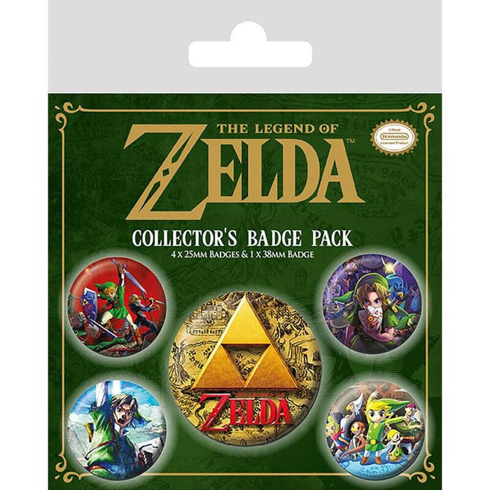 Pack De 10 Unidades - Set 5 Chapas The Legend Of Zelda