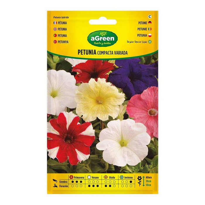 Pack De 10 Unidades - Sobre Con Semillas De Petunia Compacta Variada