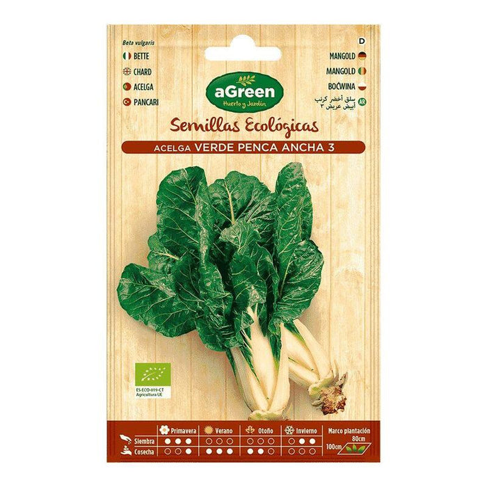 Pack De 10 Unidades - Sobre Con Semillas Eco De Acelga Verde Agreen