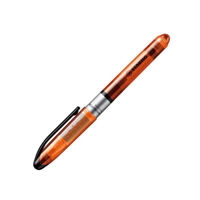 Pack De 10 Unidades Stabilo Navigator Marcador Fluorescente - Zona De Agarre - Diseño Delgado - Practico Clip Para