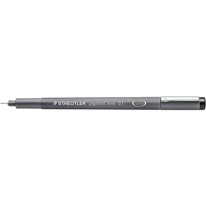 Pack De 10 Unidades Staedtler Pigment Liner 308 Rotulador Calibrado - Trazo 0.1mm - Secado Rapido - Negro