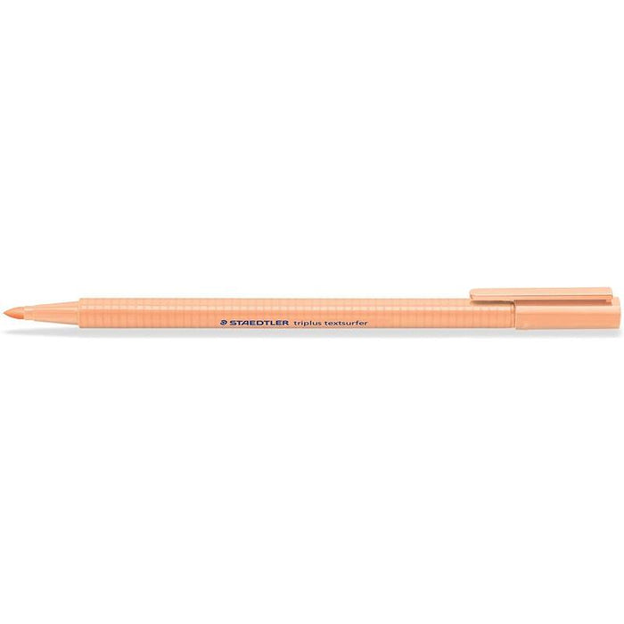 Pack De 10 Unidades Staedtler Triplus Textsurfer 362 Rotulador Fluorescente - Punta Biselada 1 - 5mm Aprox - Tinta Base De Agua - Color Melocoton