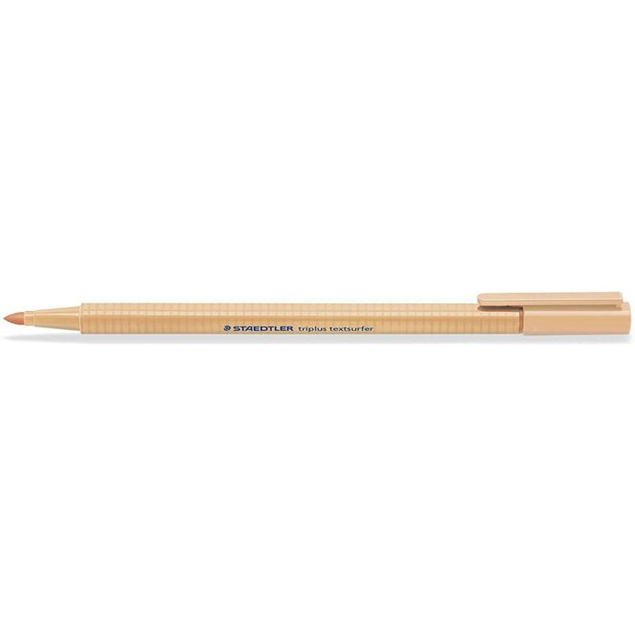 Pack De 10 Unidades Staedtler Triplus Textsurfer 362 Rotulador Fluorescente - Punta Biselada 1 - 5mm Aprox - Tinta Base De Agua - Color Arena