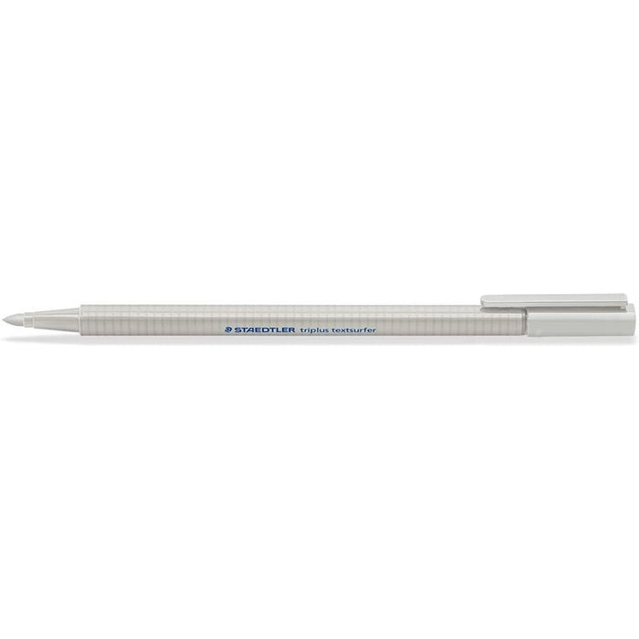 Pack De 10 Unidades Staedtler Triplus Textsurfer 362 Rotulador Fluorescente - Punta Biselada 1 - 5mm Aprox - Tinta Base De Agua - Color Gris Claro