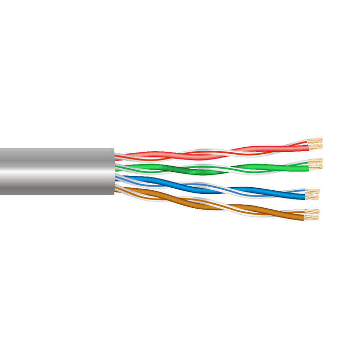 Pack De 100 Unidades - Cable Utp Rigido Categoria 6 N° Pares 4 Uso Profesional Alta Velocidad 10/100/1000 Mbs Euro/M