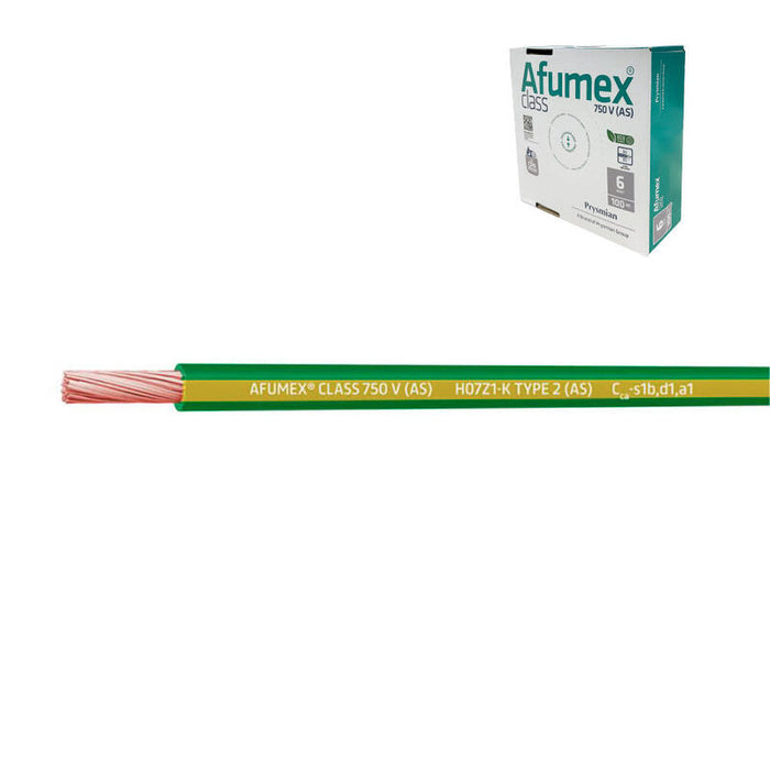 Pack De 100 Unidades - Cablecillo H07z1-K(As) 4,0 Mm² Amarillo/Verde Euro/M