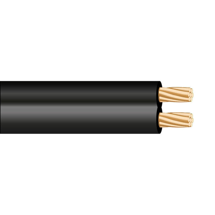 Pack De 100 Unidades - Paralelo 2x0,75mm Negro "Audio" Euro/M (Bobina Pequeña Ø180x60mm)