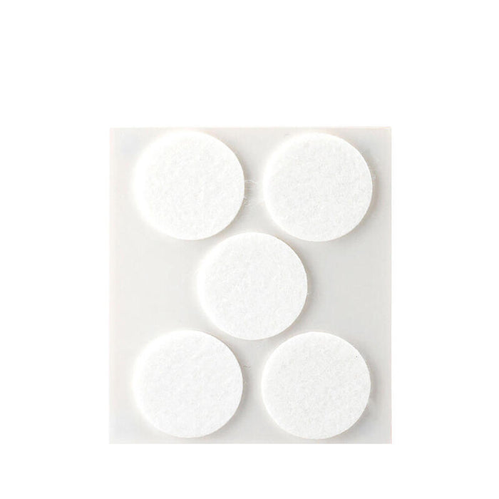 Pack De 11 Unidades - Pack 5 Fieltros Blancos Sinteticos Adhesivos Ø34mm Plasfix Inofix