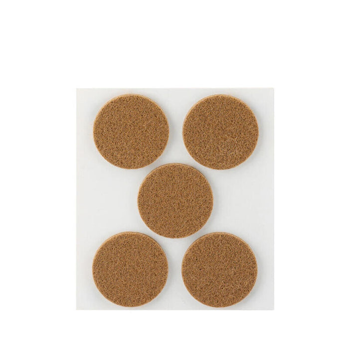Pack De 11 Unidades - Pack 5 Fieltros Marron Sinteticos Adhesivos Ø34mm Plasfix Inofix