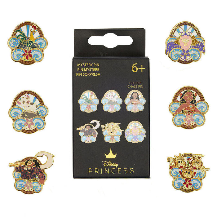 Pack De 12 Unidades - Blind Box Enamel Pin Vaiana Moana Disney Loungefly Surtido
