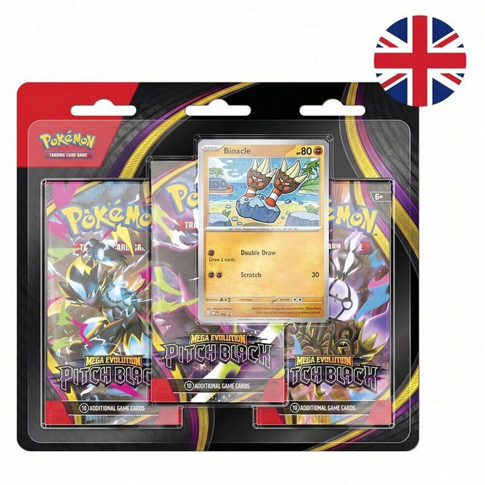 Pack De 12 Unidades - Blister 3 Sobres Cartas Expansion Megaevolucion Oscuridad Absoluta Pokemon Ingles