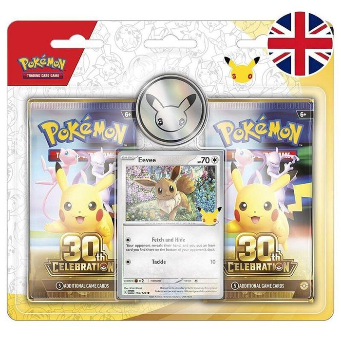 Pack De 12 Unidades - Blister Juego Cartas 30th Aniversario Pokemon Ingles