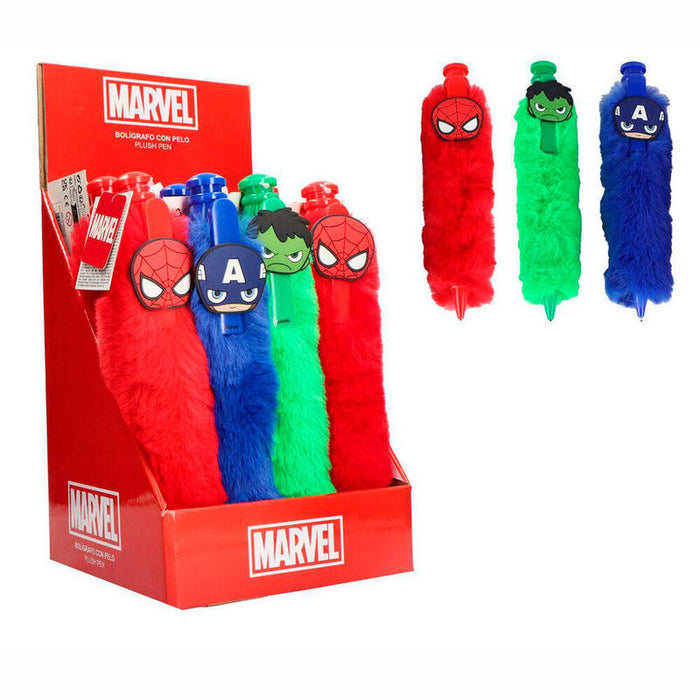 Pack De 12 Unidades - Boligrafo Peluche Los Vengadores Avengers Marvel Surtido