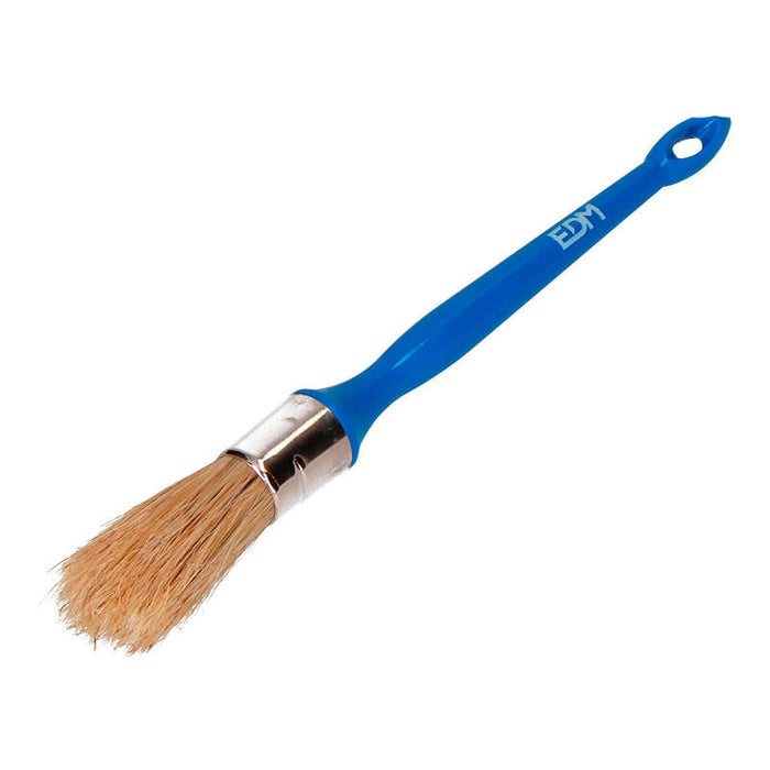 Pack De 12 Unidades - Brocha Redonda N°10 Ø10mm Especial Para Todo Tipo De Pinturas Y Barnices. Edm