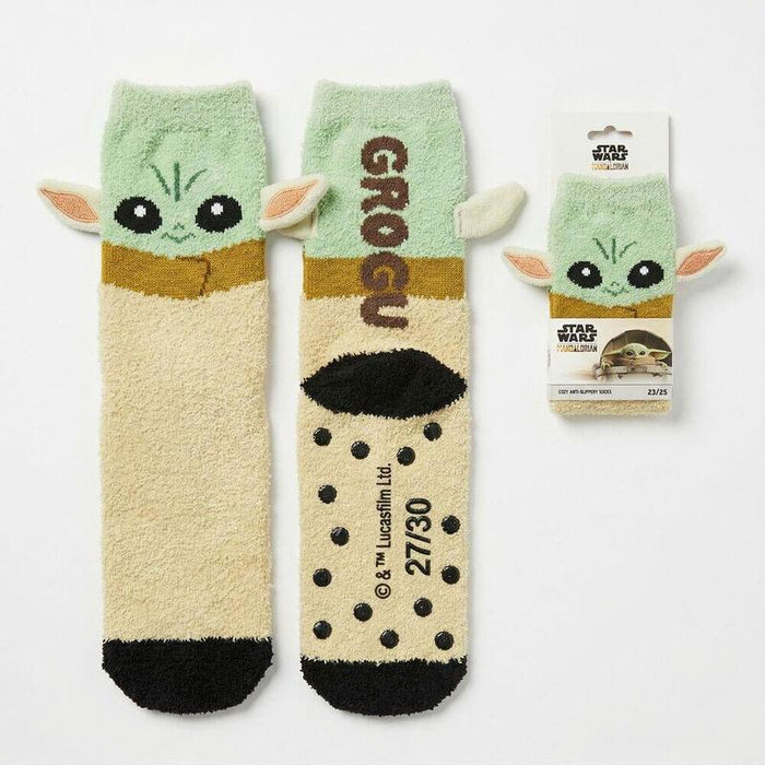 Pack De 12 Unidades - Calcetines Antideslizante Baby Yoda The Mandalorian Star Wars