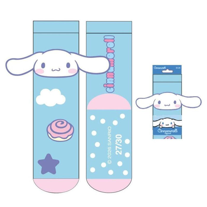Pack De 12 Unidades - Calcetines Antideslizante Cinnamoroll Hello Kitty