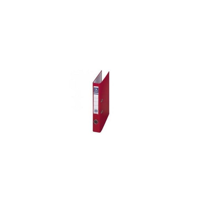 Pack De 12 Unidades Dohe Archivador Palanca Archicolor Folio Lomo Estrecho Rado Cartón Forrado Pp Rojo