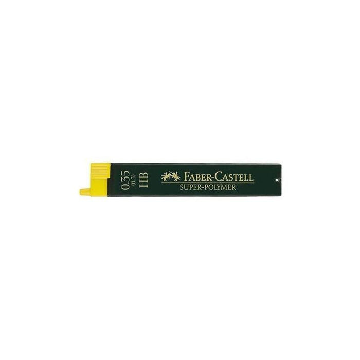 Pack De 12 Unidades Faber Castell Minas De Grafito Super-Polymer Hb 0,3mm Estuche De 12