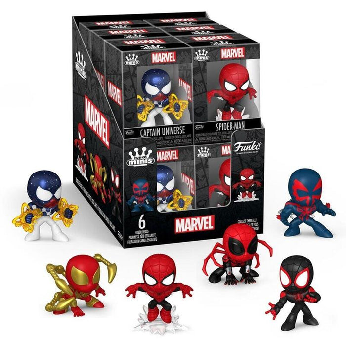 Pack De 12 Unidades - Figura Mini Vinyl Spiderman Marvel Comics Surtido