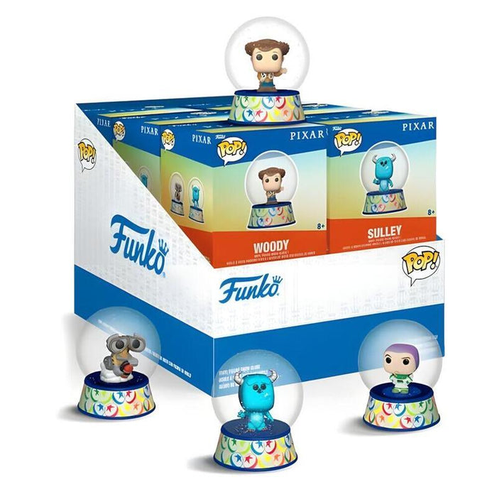 Pack De 12 Unidades - Figura Mystery Mini Bola De Nieve Disney Pixar Surtido