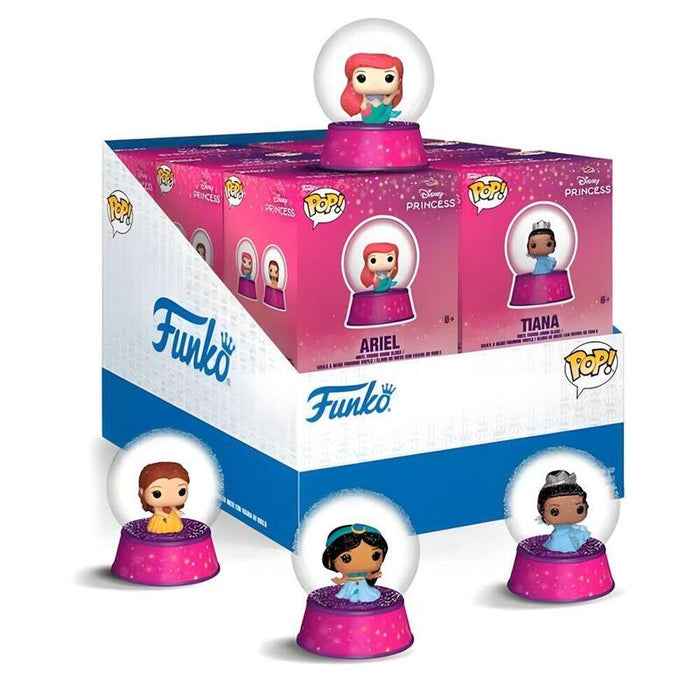 Pack De 12 Unidades - Figura Mystery Mini Bola De Nieve Princesas Disney Surtido