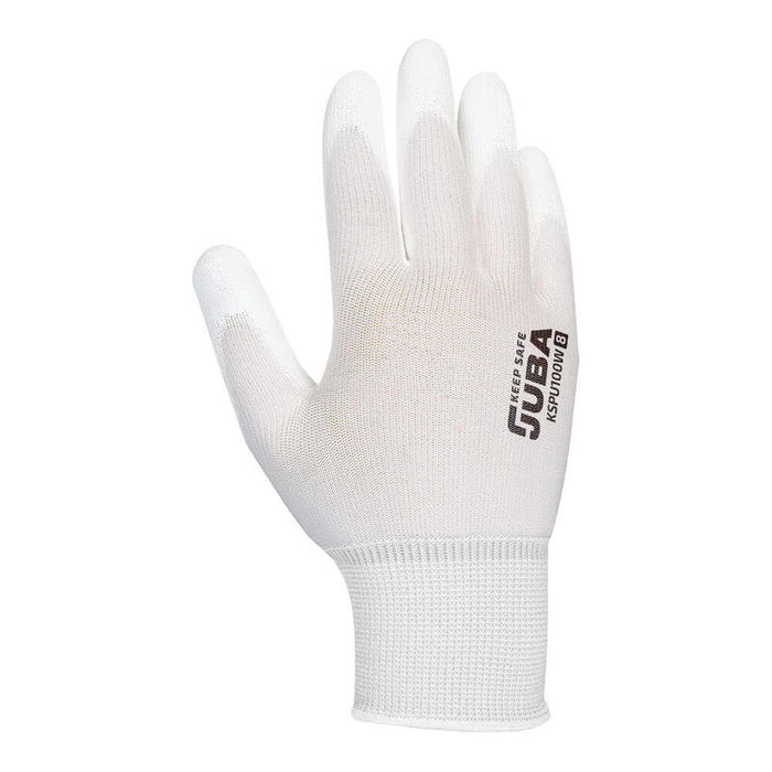 Pack De 12 Unidades - Guante Keep Safe Pe C/Palma Pu,Blanco T10. Juba