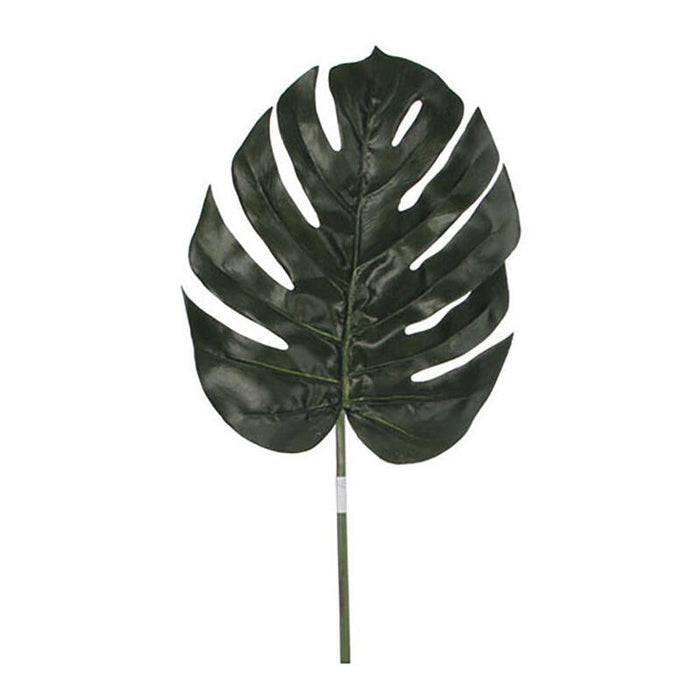 Pack De 12 Unidades - Hoja De Monstera Color Verde 88cm