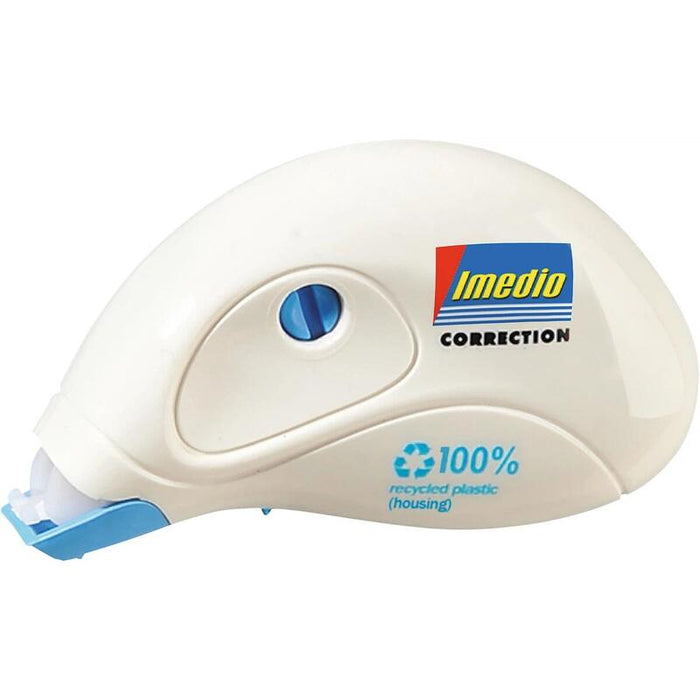 Pack De 12 Unidades Imedio Roller Compact Cinta Correctora 5mm X 10m - Rapido, Limpio Y Preciso - Sin Disolventes -
