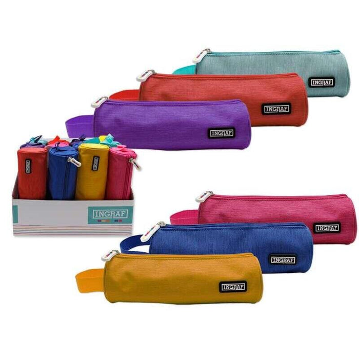 Pack De 12 Unidades Ingraf Mediterraneo Portatodo Redondo - Diseño Elegante - Material Resistente - Cierre Seguro -