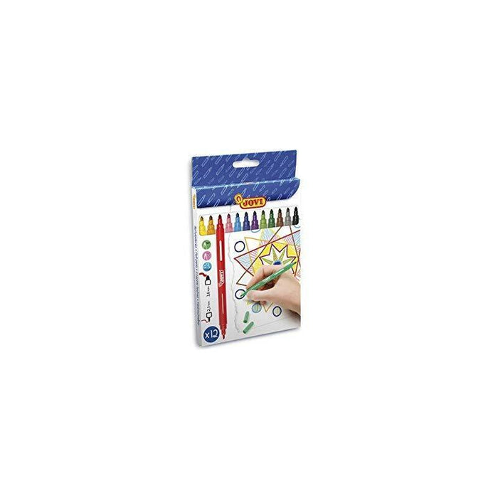 Pack De 12 Unidades Jovi Rotuladores Doble Punta 175mm Estuche De 12 C/Surtidos