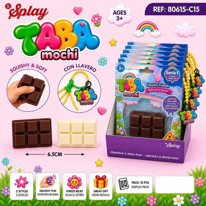 Pack De 12 Unidades - Juguete Antiestres Squishy Chocolate 6,5cm Surtido